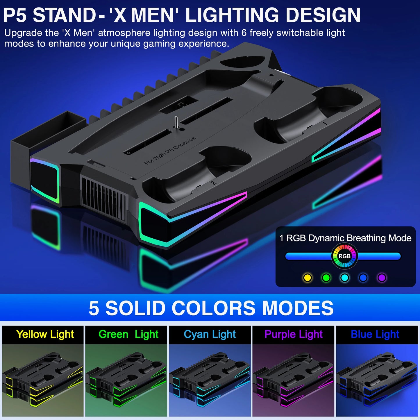 RGB Cooling Stand For PS5